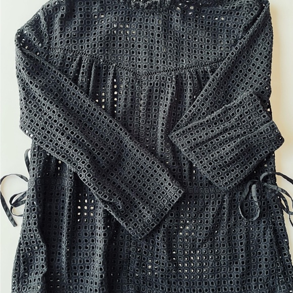 Point Sur Black Eyelet 3/4 Slv Top• 10 - Picture 6 of 8